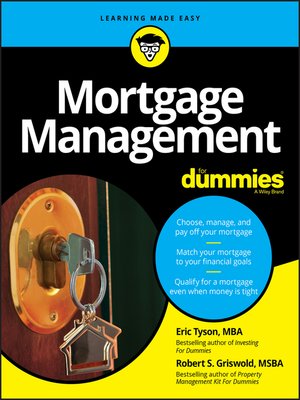 cover image of Mortgage Management For Dummies